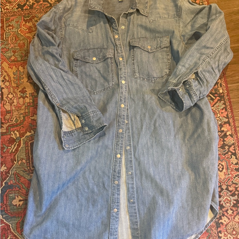 Universal Thread Light Blue Button-Down Shirt Dre… - image 1